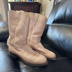 Vintage Pearl Pink Justin Boots